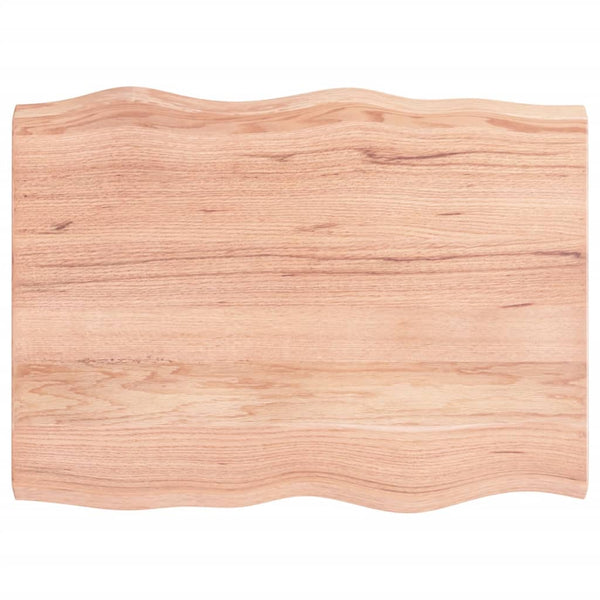 Pöytälevy ruskea 80x60x(2-4)cm käsitelty täystammi elävä reuna