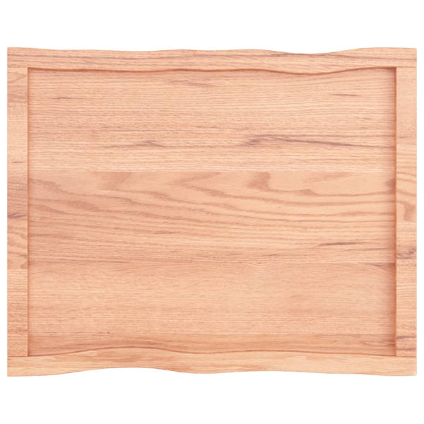 Pöytälevy ruskea 80x60x(2-4)cm käsitelty täystammi elävä reuna