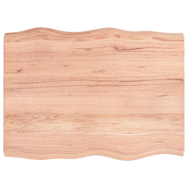 Pöytälevy ruskea 80x60x(2-6)cm käsitelty täystammi elävä reuna