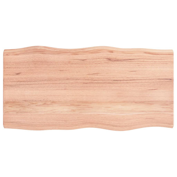 Pöytälevy ruskea 100x50x(2-4)cm käsitelty täystammi elävä reuna