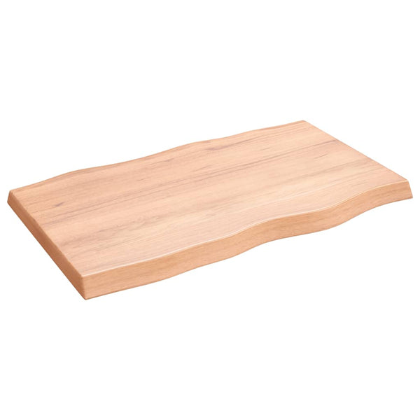 Pöytälevy ruskea 100x60x(2-6)cm käsitelty täystammi elävä reuna
