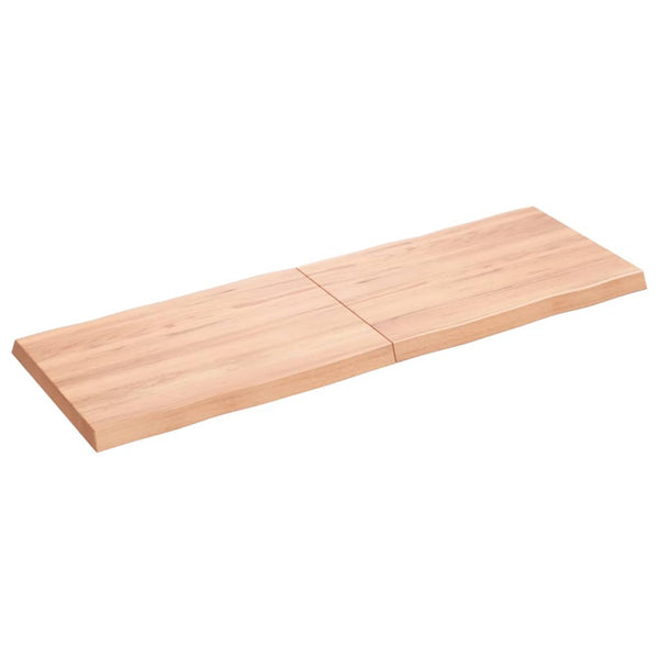 Pöytälevy ruskea 120x40x(2-4)cm käsitelty täystammi elävä reuna