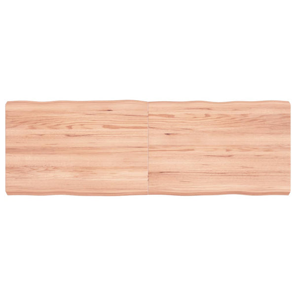 Pöytälevy ruskea 120x40x(2-6)cm käsitelty täystammi elävä reuna
