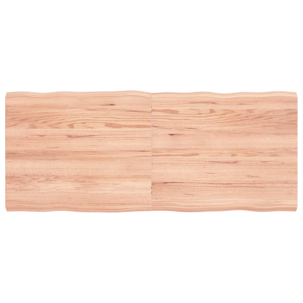 Pöytälevy ruskea 120x50x(2-4)cm käsitelty täystammi elävä reuna