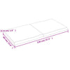 Pöytälevy ruskea 120x60x(2-4)cm käsitelty täystammi elävä reuna