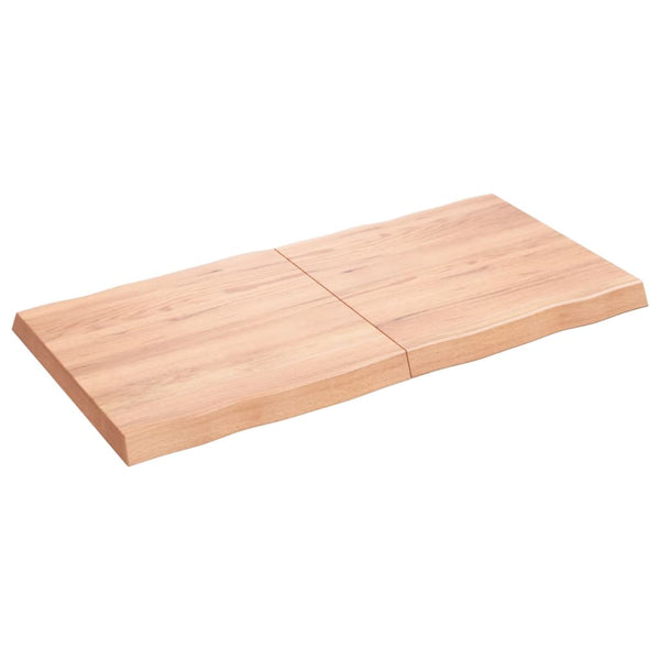 Pöytälevy ruskea 120x60x(2-6)cm käsitelty täystammi elävä reuna