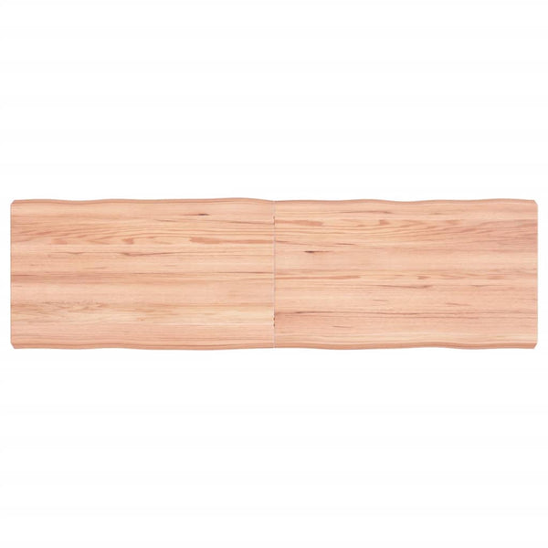 Pöytälevy ruskea 140x40x(2-6)cm käsitelty täystammi elävä reuna