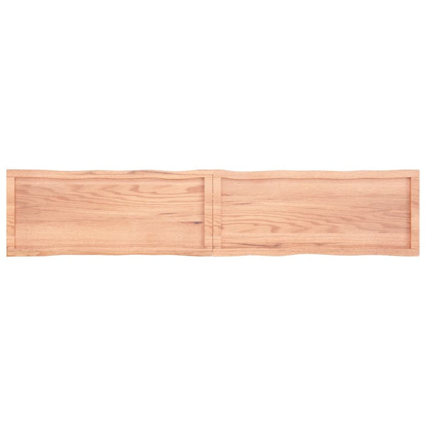 vidaXLPöytälevy ruskea 200x40x(2-6)cm käsitelty täystammi elävä reuna