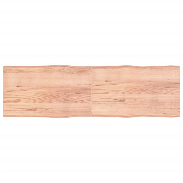 vidaXLPöytälevy ruskea 200x60x(2-6)cm käsitelty täystammi elävä reuna