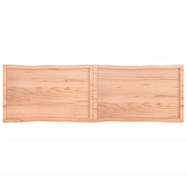 vidaXLPöytälevy ruskea 200x60x(2-6)cm käsitelty täystammi elävä reuna