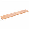 Pöytälevy v.ruskea 220x40x(2-6)cm käsitelty puu elävä reuna