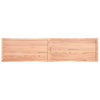 vidaXLPöytälevy ruskea 220x50x(2-4)cm käsitelty täystammi elävä reuna