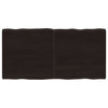 Pöytälevy ruskea 120x60x(2-4)cm käsitelty täystammi elävä reuna