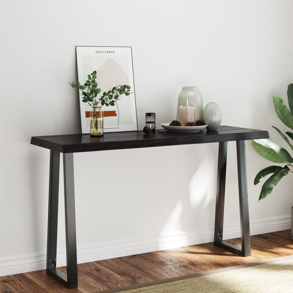 Pöytälevy ruskea 140x50x(2-6)cm käsitelty täystammi elävä reuna