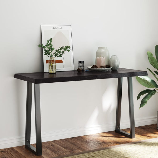 Pöytälevy ruskea 140x60x(2-6)cm käsitelty täystammi elävä reuna