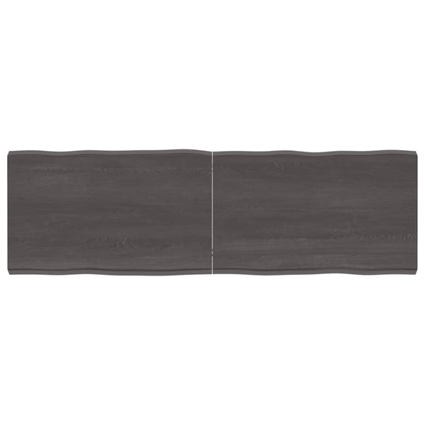 Pöytälevy ruskea 160x50x(2-6)cm käsitelty täystammi elävä reuna