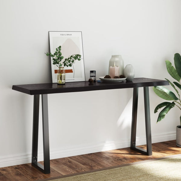 Pöytälevy ruskea 160x50x(2-6)cm käsitelty täystammi elävä reuna