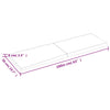 Pöytälevy ruskea 160x50x(2-6)cm käsitelty täystammi elävä reuna