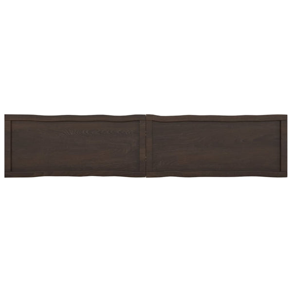 Pöytälevy ruskea 180x40x(2-4)cm käsitelty täystammi elävä reuna