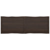 Pöytälevy ruskea 180x60x(2-4)cm käsitelty täystammi elävä reuna
