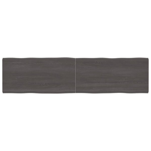 vidaXLPöytälevy ruskea 200x50x(2-6)cm käsitelty täystammi elävä reuna