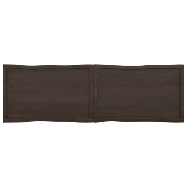 vidaXLPöytälevy ruskea 200x60x(2-6)cm käsitelty täystammi elävä reuna