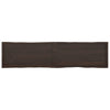 vidaXLPöytälevy ruskea 220x50x(2-4)cm käsitelty täystammi elävä reuna