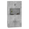 Betoninharmaa kaappi Bonte (puinen)