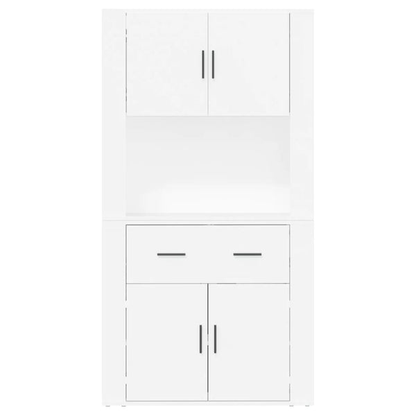 Kaappi valkoinen tekninen puu