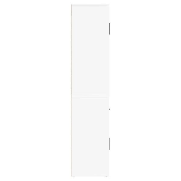 Kaappi valkoinen tekninen puu