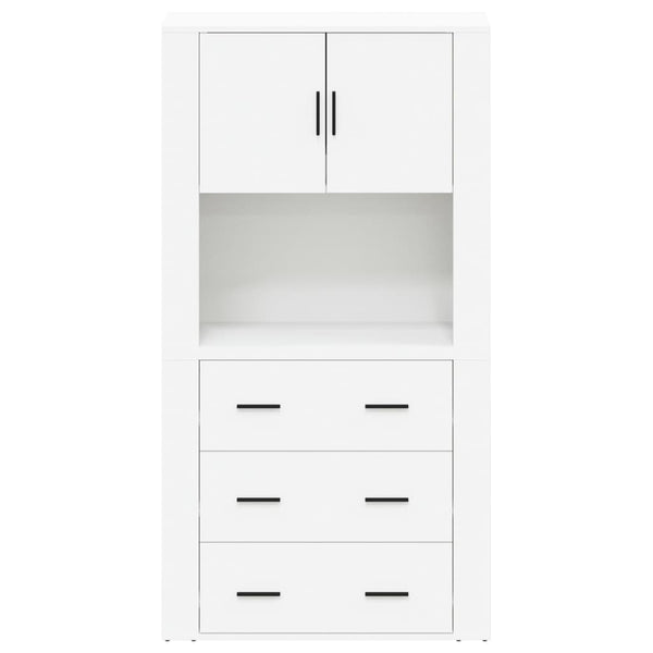 Kaappi valkoinen tekninen puu