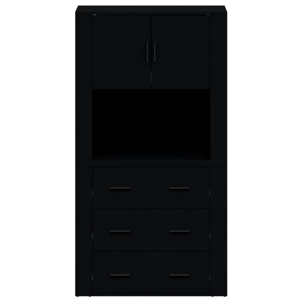 Kaappi musta tekninen puu