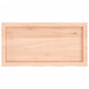 Käsittelemätön pöytälevy Tatjana 80x40x(2-6)cm (täystammi)
