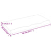 Käsittelemätön pöytälevy Tatjana 80x40x(2-6)cm (täystammi)