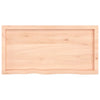 Pöytälevy 100x50x(2-4) cm käsittelemätön täystammi