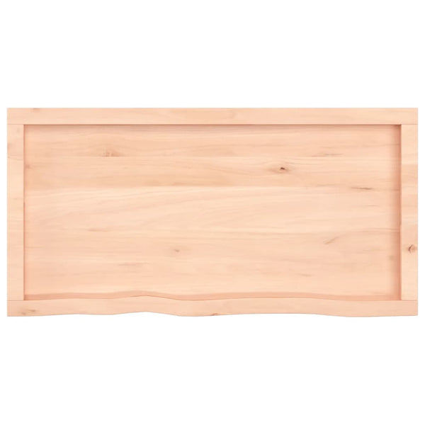 Pöytälevy 100x50x(2-4) cm käsittelemätön täystammi