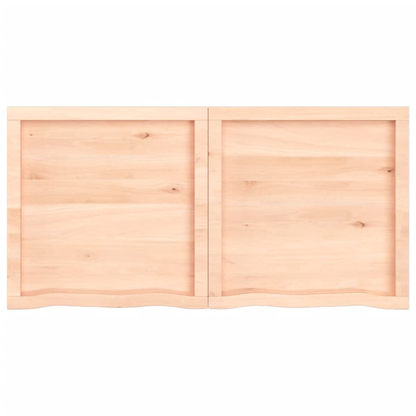 Pöytälevy 120x60x(2-4) cm käsittelemätön täystammi