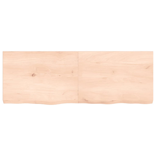 Pöytälevy 140x50x(2-6) cm käsittelemätön täystammi