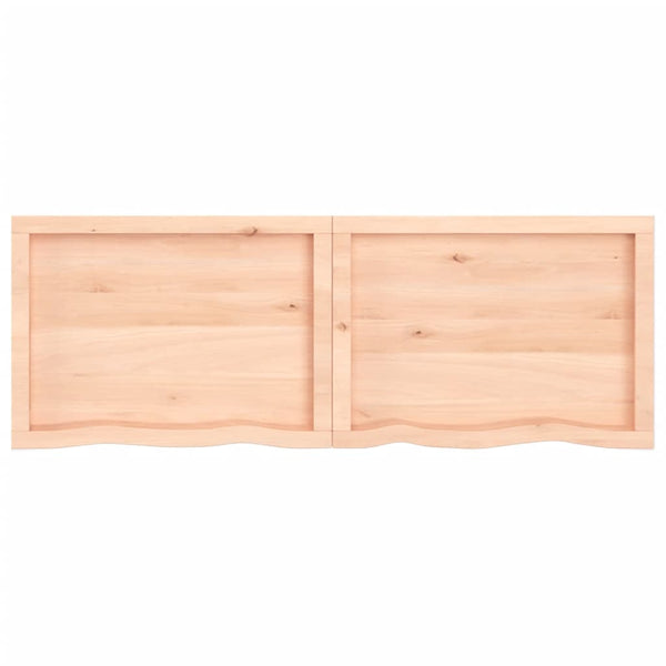 Pöytälevy 140x50x(2-6) cm käsittelemätön täystammi