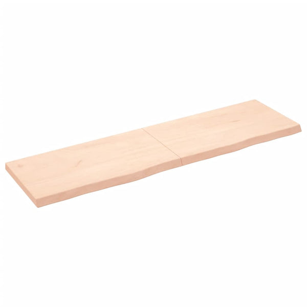 Pöytälevy 180x50x(2-6) cm käsittelemätön täystammi