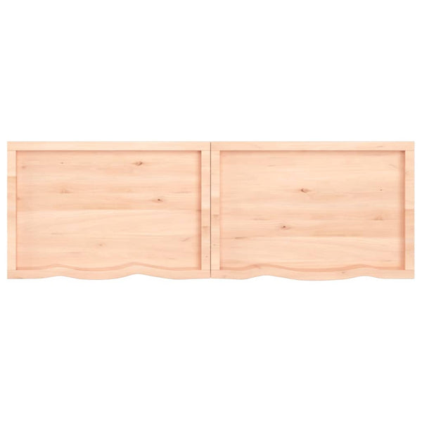 Pöytälevy 180x60x(2-6) cm käsittelemätön täystammi