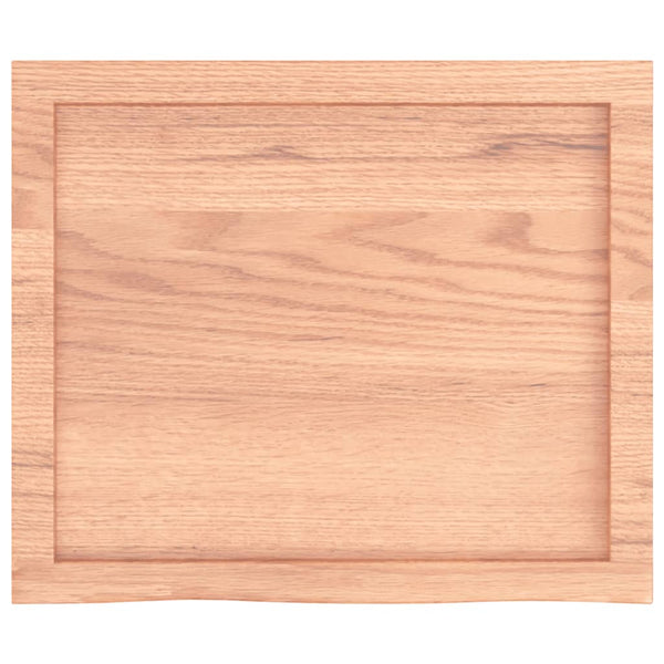 Vaaleanruskea pöytälevy Tatjana 60x50x(2-6)cm (käsitelty täystammi)
