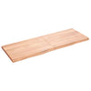 Pöytälevy vaaleanruskea 140x50x(2-4) cm käsitelty täystammi