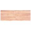 Pöytälevy vaaleanruskea 140x50x(2-4) cm käsitelty täystammi