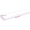 Pöytälevy vaaleanruskea 180x50x(2-4) cm käsitelty täystammi