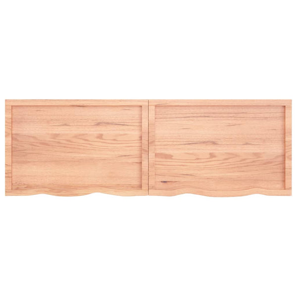 Pöytälevy vaaleanruskea 180x60x(2-4) cm käsitelty täystammi