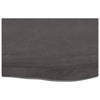 Pöytälevy tummanruskea 60x40x(2-4) cm käsitelty täystammi