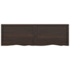 Pöytälevy tummanruskea 160x50x(2-4) cm käsitelty täystammi