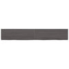 Pöytälevy tummanruskea 180x40x(2-4) cm käsitelty täystammi