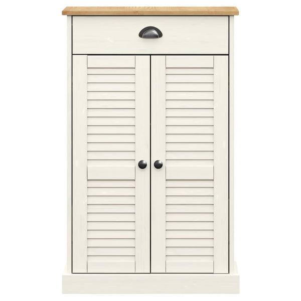 Kenkäkaappi VIGO valkoinen 60x35x96 cm täysi mänty